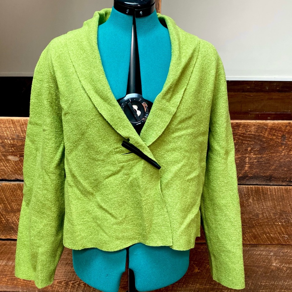 Oska Boiled Wool Loose Fit Minimalist Jacket